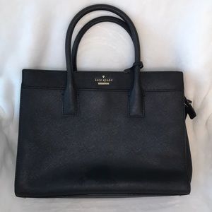 Kate Spade handbag, black w/ strap